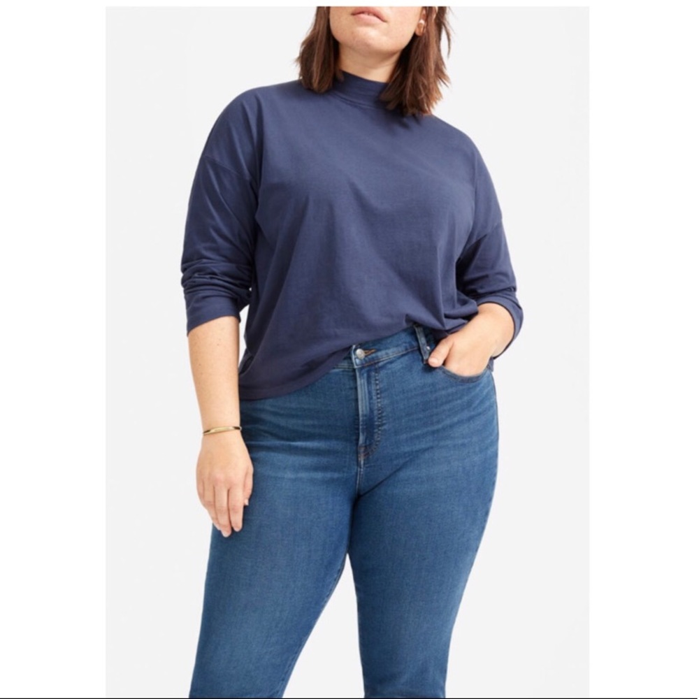 NWT Everlane Authentic Stretch Mid-Rise Jeans 33R - Picture 17 of 17